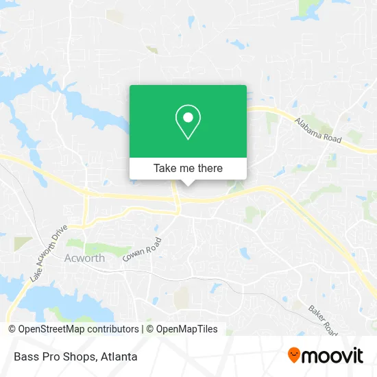 Bass Pro Shops map
