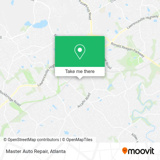 Master Auto Repair map