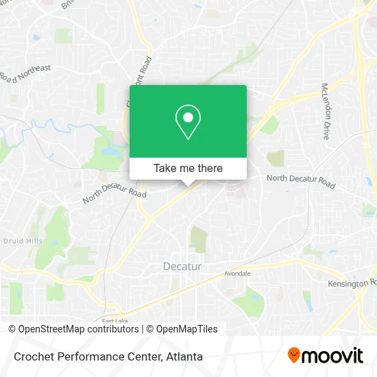 Crochet Performance Center map