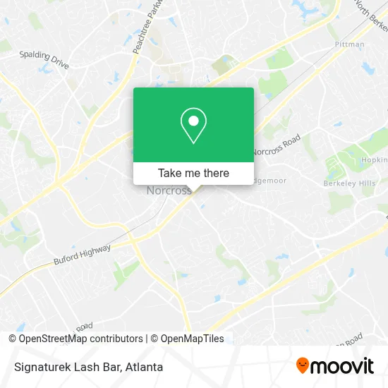 Signaturek Lash Bar map