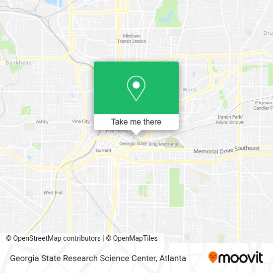 Georgia State Research Science Center map