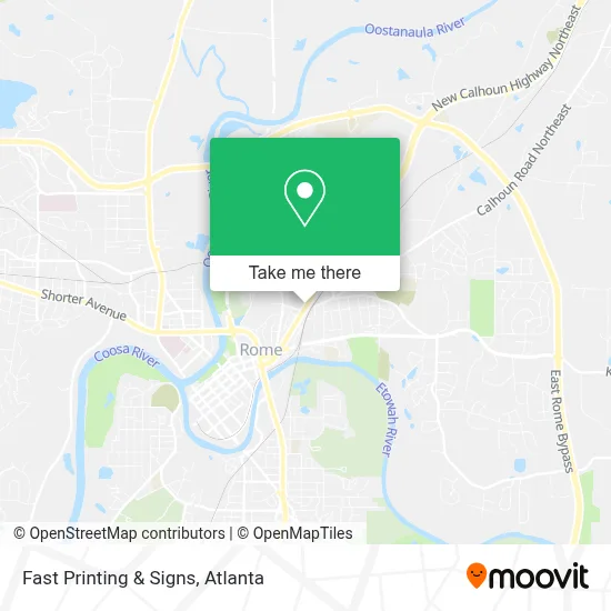 Fast Printing & Signs map