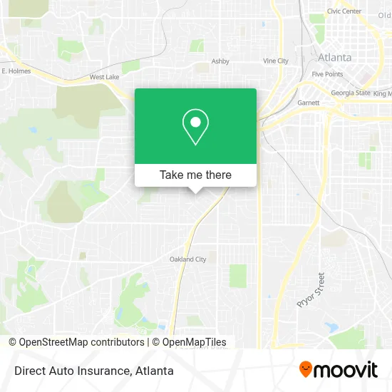 Direct Auto Insurance map
