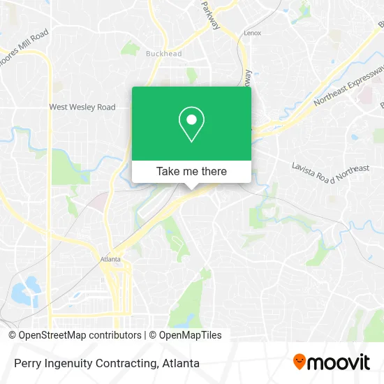 Perry Ingenuity Contracting map