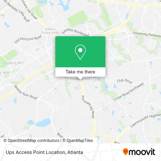 Ups Access Point Location map