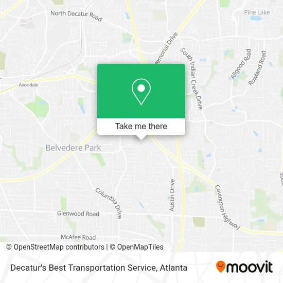 Decatur's Best Transportation Service map