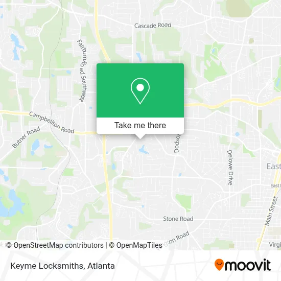 Keyme Locksmiths map