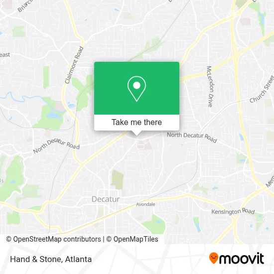 Hand & Stone map