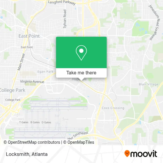 Locksmith map
