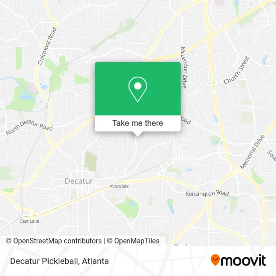 Mapa de Decatur Pickleball