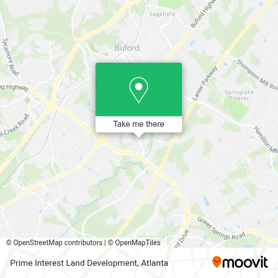 Prime Interest Land Development map