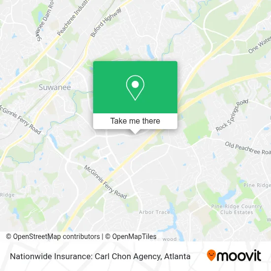Nationwide Insurance: Carl Chon Agency map