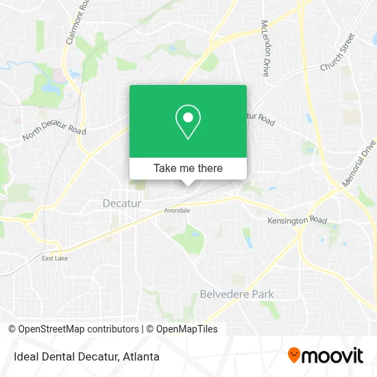 Ideal Dental Decatur map