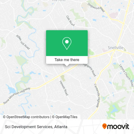 Sci Development Services map