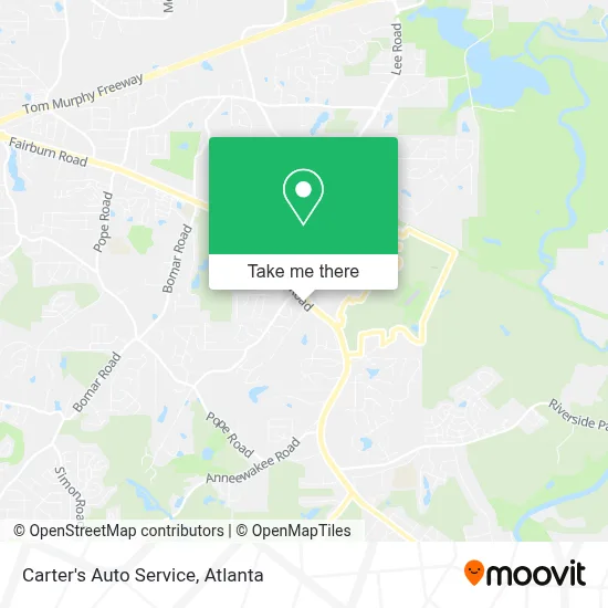 Carter's Auto Service map