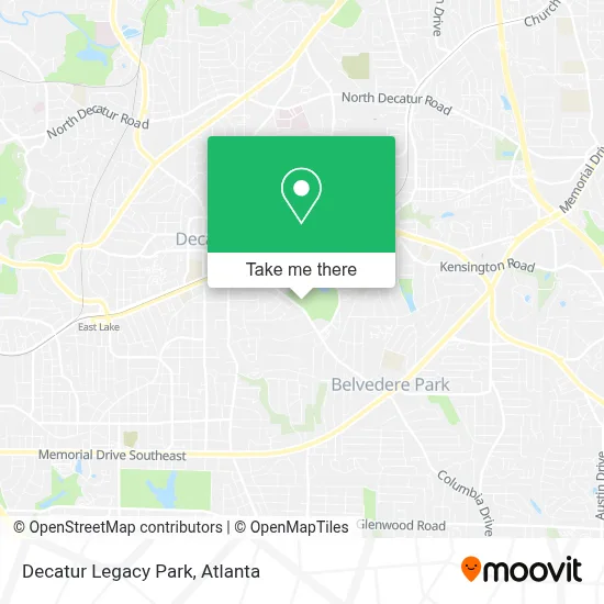 Decatur Legacy Park map