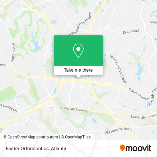 Foster Orthodontics map