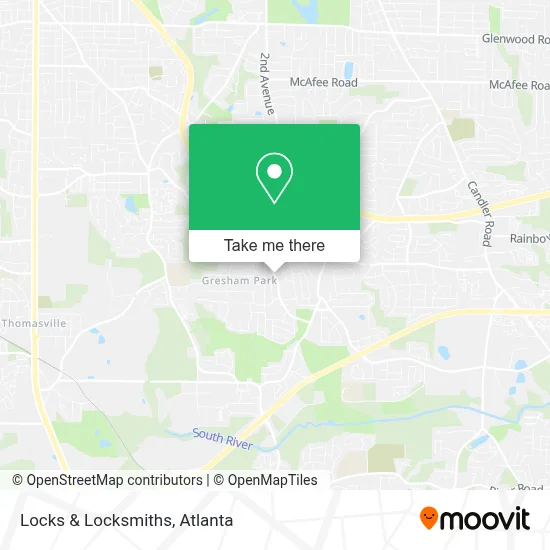 Locks & Locksmiths map