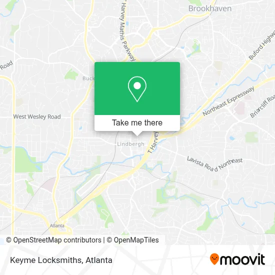 Keyme Locksmiths map