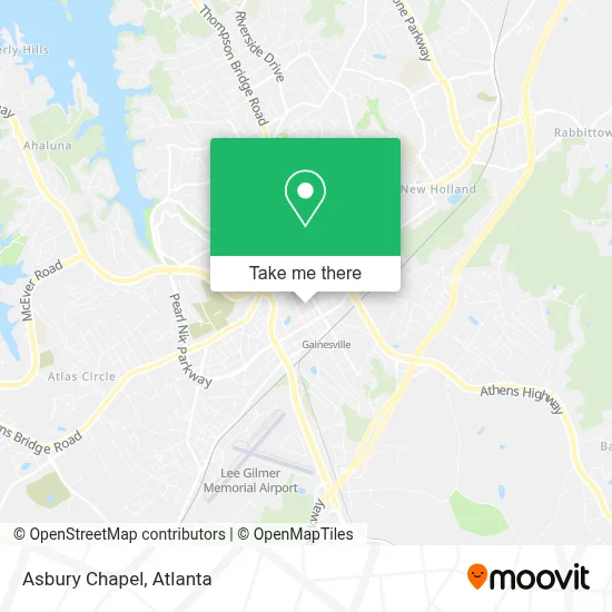 Asbury Chapel map