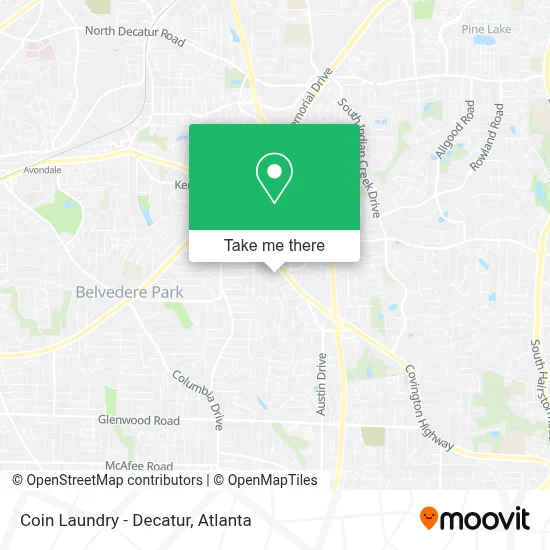Coin Laundry - Decatur map