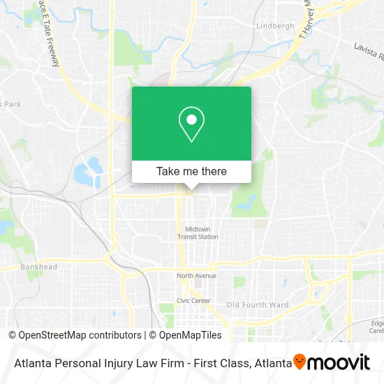 Atlanta Personal Injury Law Firm - First Class map