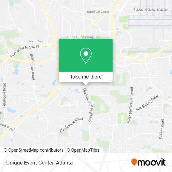 Unique Event Center map