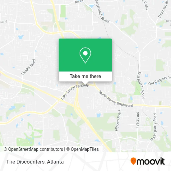 Tire Discounters map