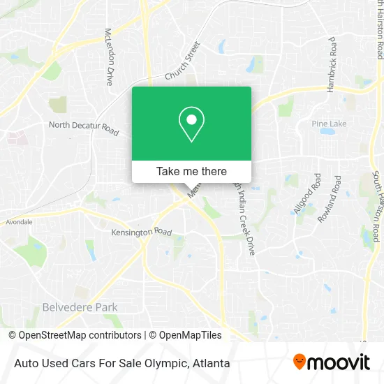 Auto Used Cars For Sale Olympic map