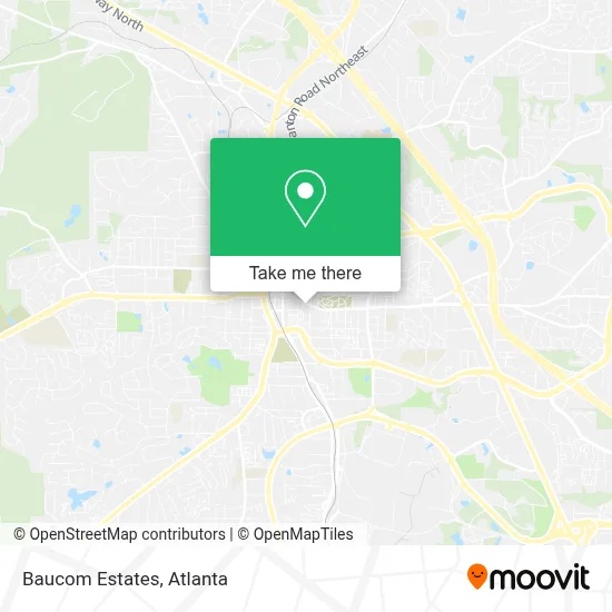 Baucom Estates map