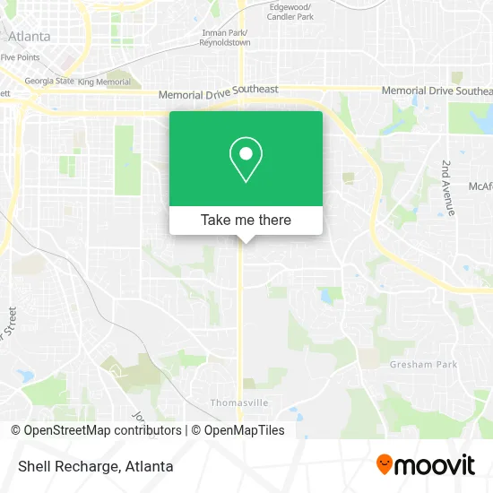 Shell Recharge map
