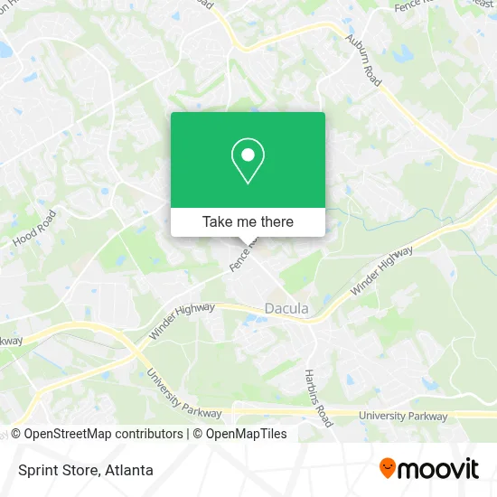 Sprint Store map