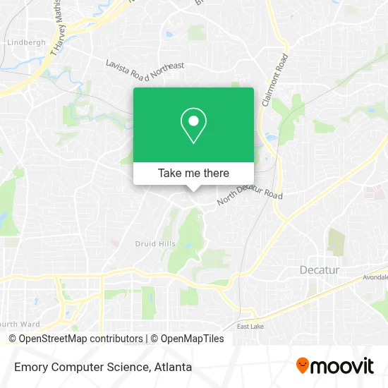 Emory Computer Science map