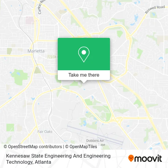 Kennesaw State Engineering And Engineering Technology map