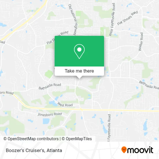 Boozer's Cruiser's map