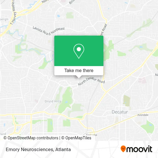 Emory Neurosciences map