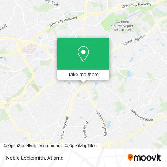 Noble Locksmith map