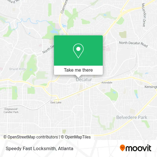 Speedy Fast Locksmith map