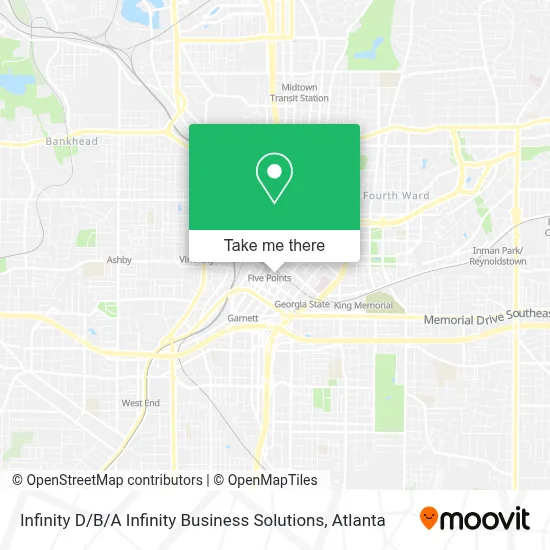 Infinity D / B/A Infinity Business Solutions map