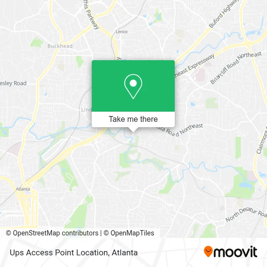 Ups Access Point Location map