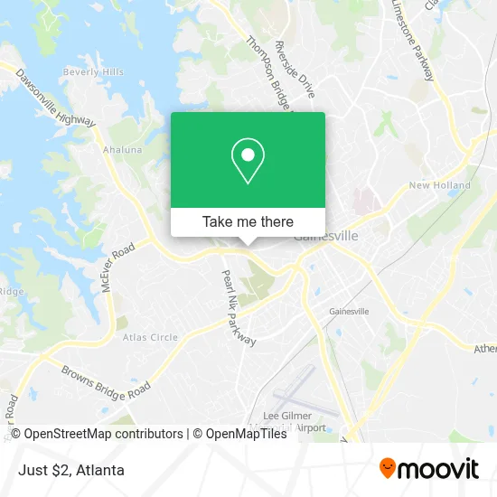 Just $2 map