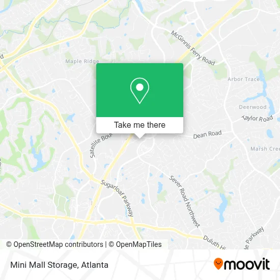 Mini Mall Storage map