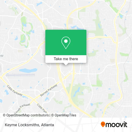 Keyme Locksmiths map