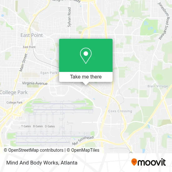 Mind And Body Works map