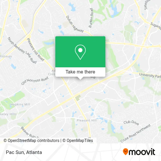Pac Sun map
