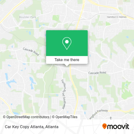 Car Key Copy Atlanta map