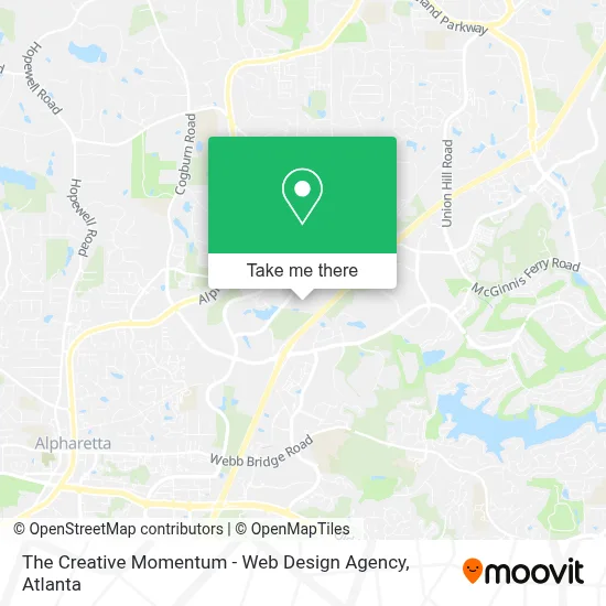 The Creative Momentum - Web Design Agency map