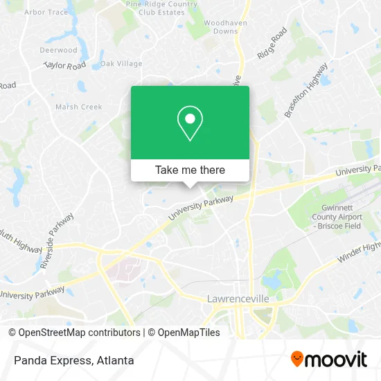 Panda Express map