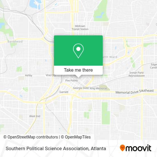 Southern Political Science Association map