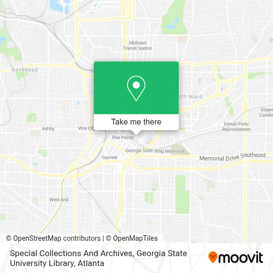Special Collections And Archives, Georgia State University Library map